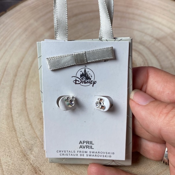 Disney Mickey Mouse April Crystals From Swarovski Earrings